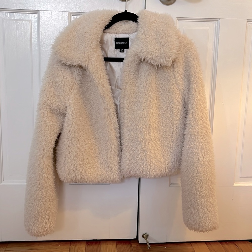 Cotton Candy Lane - So In Love With You Ivory Teddy Jacket